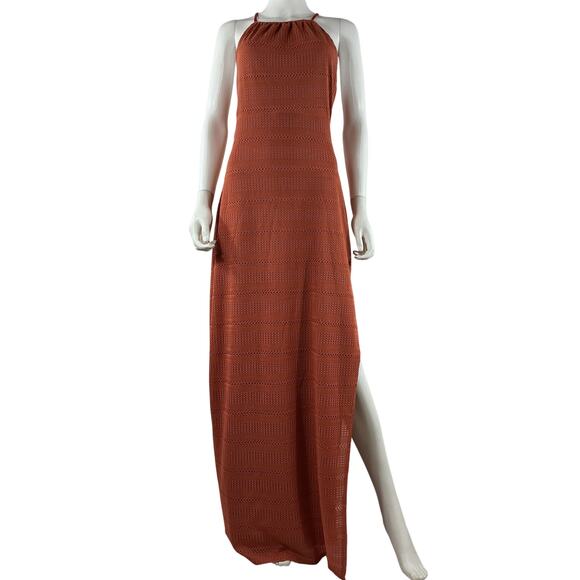 Tularosa Crochet Terracotta Nora Maxi Dress Size XL - Picture 2 of 4